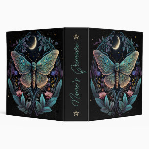 Create Your Own Celestial Moth Pink Flowers Binder