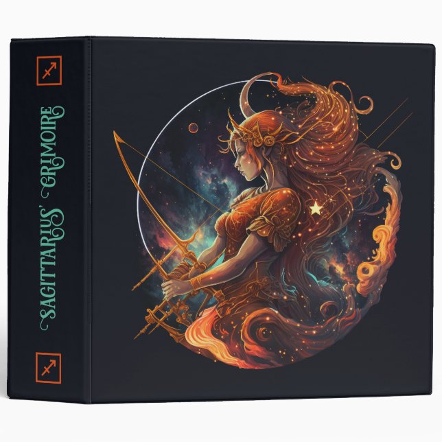 Create Your Own Celestial Sagittarius Zodiac Binder (Front/Spine)