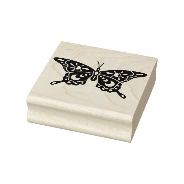 Create Your Own Celestial Sun Moons Butterfly Rubber Stamp (Stamp)