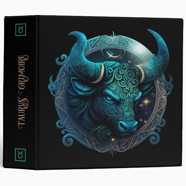 Create Your Own Celestial Taurus Zodiac Binder (Front/Spine)