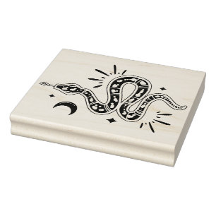 Create Your Own Celestial Tribal Serpent Rubber Stamp