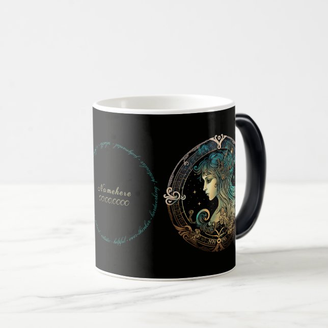 Create Your Own Celestial Virgo Zodiac Magic Mug (Front Right)