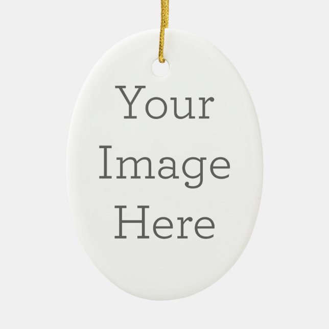 Ceramic Oval Ornament (Front)