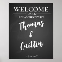 Create your own chalkboard party sign