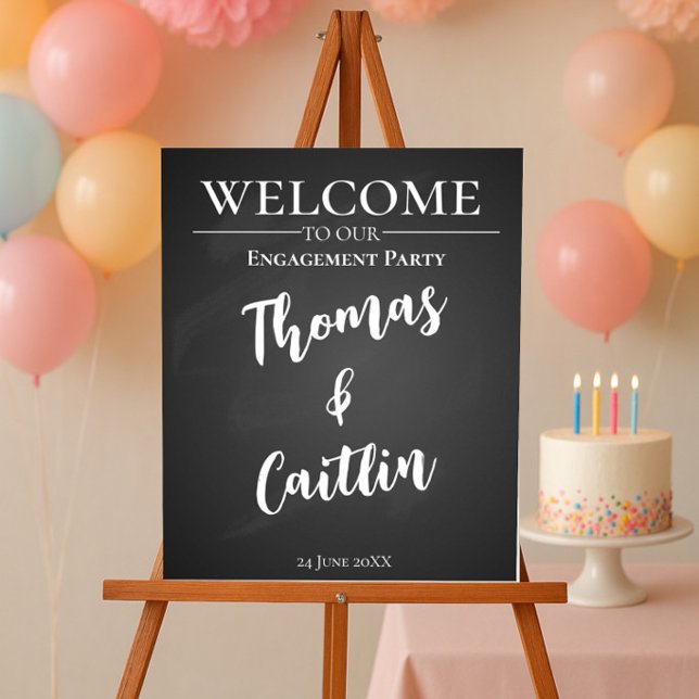 Create your own chalkboard party sign (Creator Uploaded)
