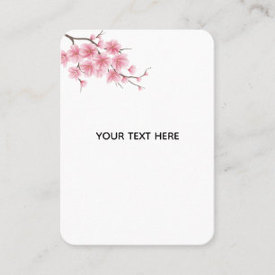Create Your Own Charry Blossom Flower Calling Card