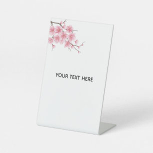 Create Your Own Charry Blossom Flower Pedestal Sign
