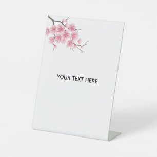 Create Your Own Charry Blossom Flower Pedestal Sign