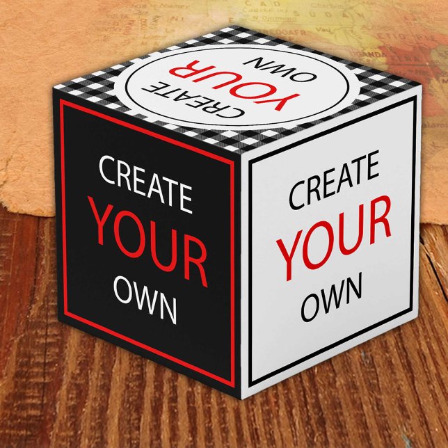 Create Your Own - Chequered Buffalo Plaid / Custom Cube (Creator Uploaded)