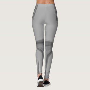 Create Your Own Chic Ash Grey Pattern Artistry Leggings