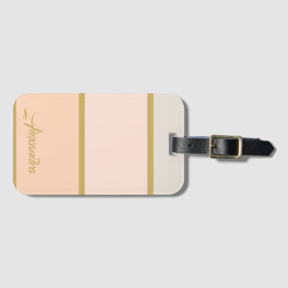 Create your own Chic Personalized Monogram Luggage Tag