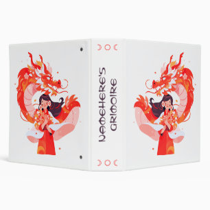 Create Your Own Chinese Fire Dragon Maiden Binder
