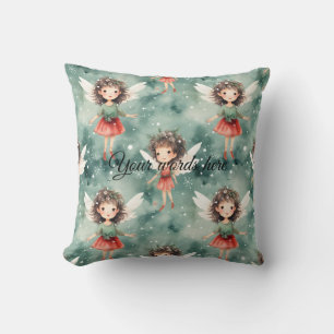 Create Your Own Christmas Faery Throw Pillow