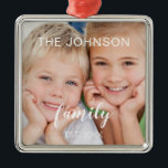 Create Your Own Christmas Family Photo Template Metal Ornament<br><div class="desc">Create Your Own Christmas Family Photo Template Ornament with custom picture makes a perfect Personalized Christmas Gift. This modern and elegant family photo Christmas ornament makes a great gift for a grandma,  grandpa,  mom or dad.</div>