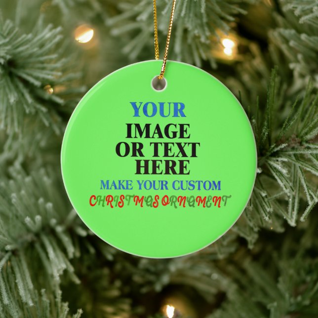 Create Your Own Christmas Gift: Personalized Ceramic Ornament (Tree)