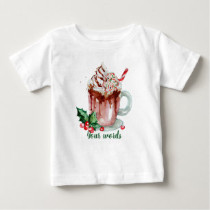 Create Your Own Christmas Peppermint Hot Chocolate Baby T-Shirt