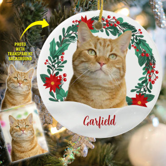 Create Your Own Christmas Pet Photo Ceramic Ornament