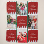 Create Your Own Christmas Photo Collage Sherpa Blanket<br><div class="desc">Holiday Photo Collage</div>