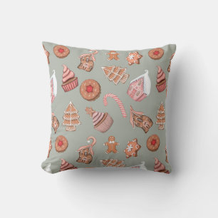 Create Your Own Christmas Treats Throw Pillow