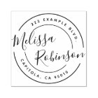 Create Your Own Circle Return Address Script Name