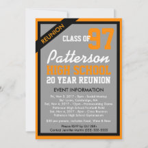 Create Your Own Class Reunion Invitation