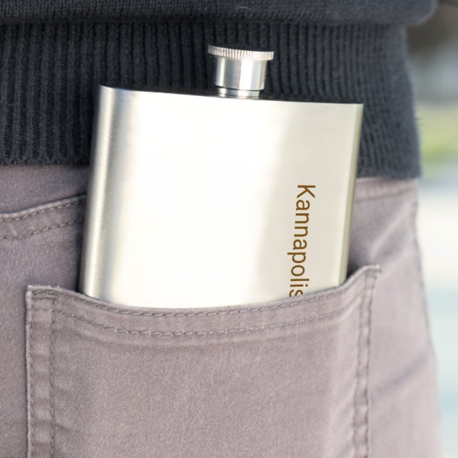 Create Your Own Classic 8oz Stainless Steel Flask (In Situ)