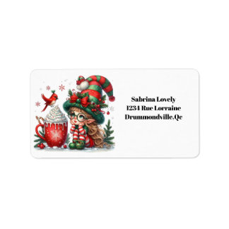 Create your own classic round elf Sticker
