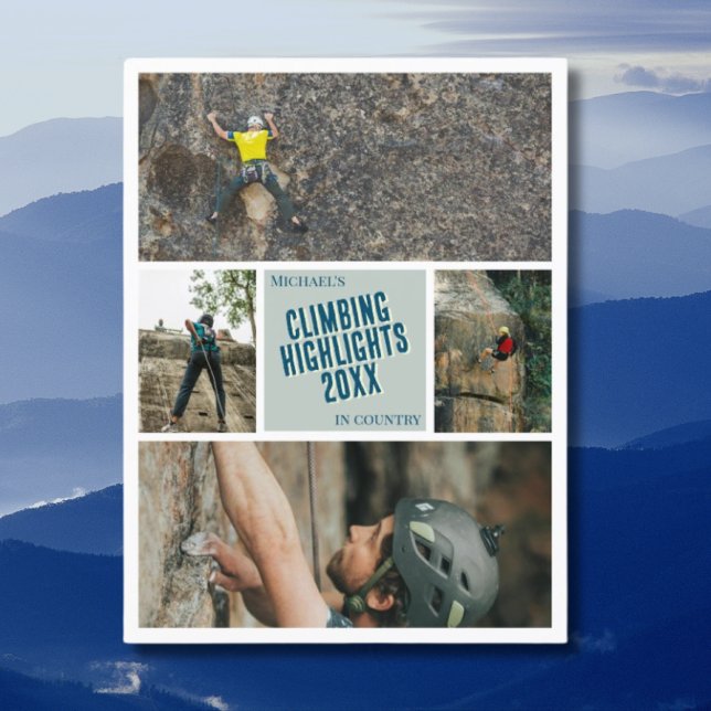 Create your own climbing highlights photo post postcard (Creator Uploaded)