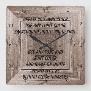 CREATE YOUR OWN CLOCK