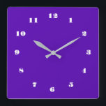 Create Your Own Clock Custom Color and Fonts<br><div class="desc">Custom Colors and Fonts - Customizable Beautiful Royal Purple Clocks - or Choose / add your favorite background and number colors / font / size with Customization tool ! Good Luck - Be Happy :) by MIGNED</div>