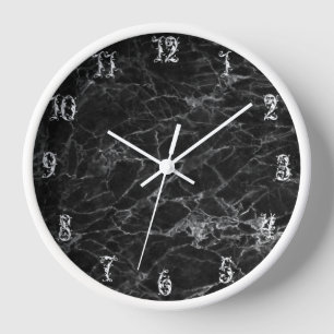 CREATE YOUR OWN CLOCK WITH WHITE FANCY NUMERS