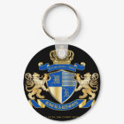 Create Your Own Coat of Arms Blue Gold Lion Emblem