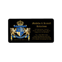 Create Your Own Coat of Arms Blue Gold Lion Emblem