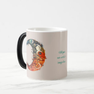 Create Your Own Colorful 3D Floral Boho Moon Magic Mug