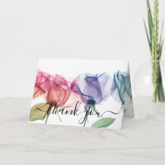 Create Your Own Colorized X-Ray Flowers Thank You Card
