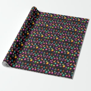 Create Your Own Colourful Altar Candles Black Wrapping Paper