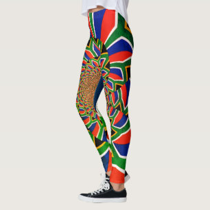 Create your own  Colourful Beautiful South Africa Leggings