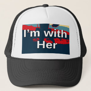 Create Your Own Colourful Change I am With Her   Trucker Hat