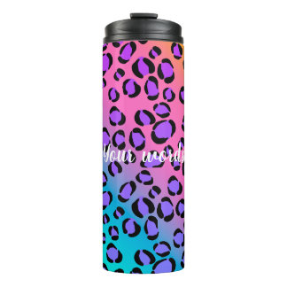 Create Your Own Colourful Cheetah Print Thermal Tumbler