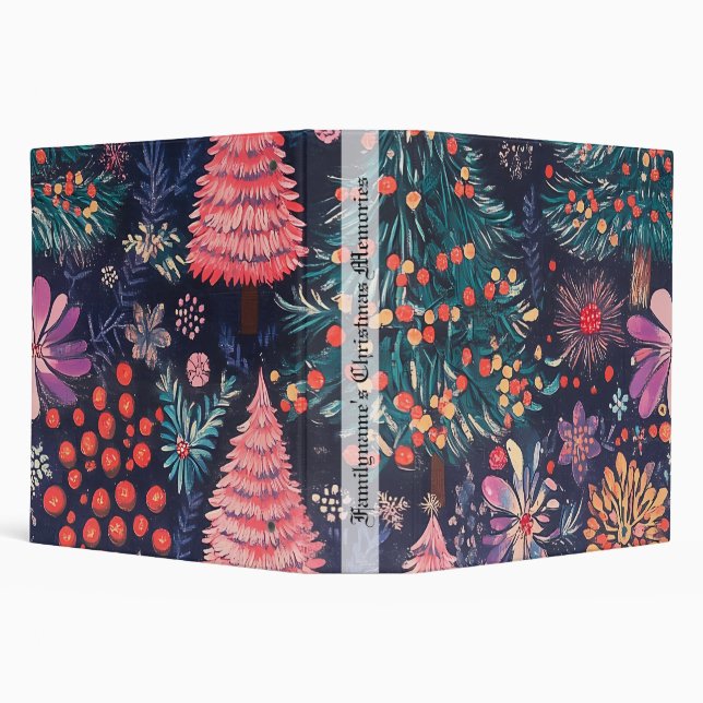 Create Your Own Colourful Christmas Foliage Binder (Background)