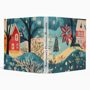 Create Your Own Colourful Christmas Village Binder