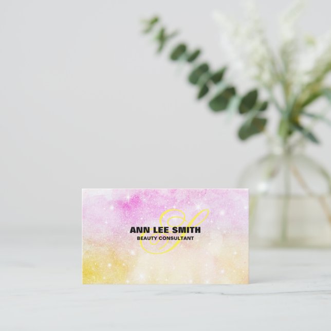 Create Your Own Colourful Custom Personalized Business Card (Standing Front)