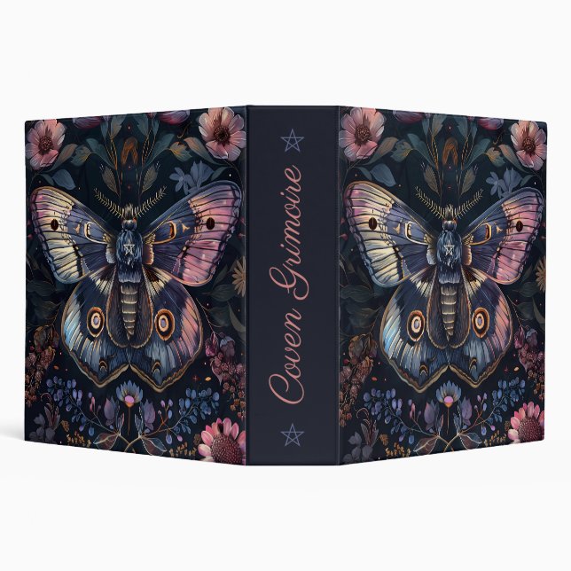 Create Your Own Colourful Fantasy Moth Floral Binder (Background)
