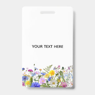Create Your Own Colourful Floral Badge