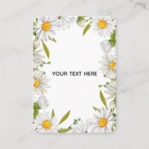 Create Your Own Colourful Floral Border Calling Card