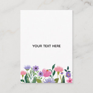 Create Your Own Colourful Floral Border Enclosure Card