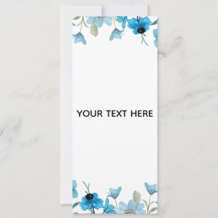 Create Your Own Colourful Floral Border  Invitation