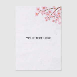 Create Your Own Colourful Floral Border  Tissue Paper