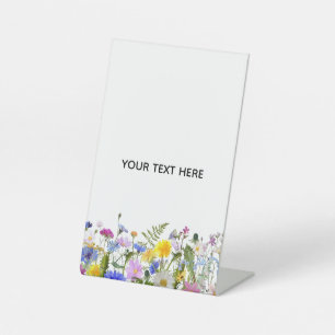 Create Your Own Colourful Floral Pedestal Sign