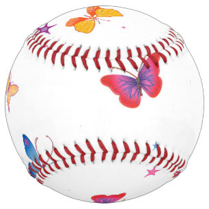 Create Your Own Colourful sports & games Butterfly Softball